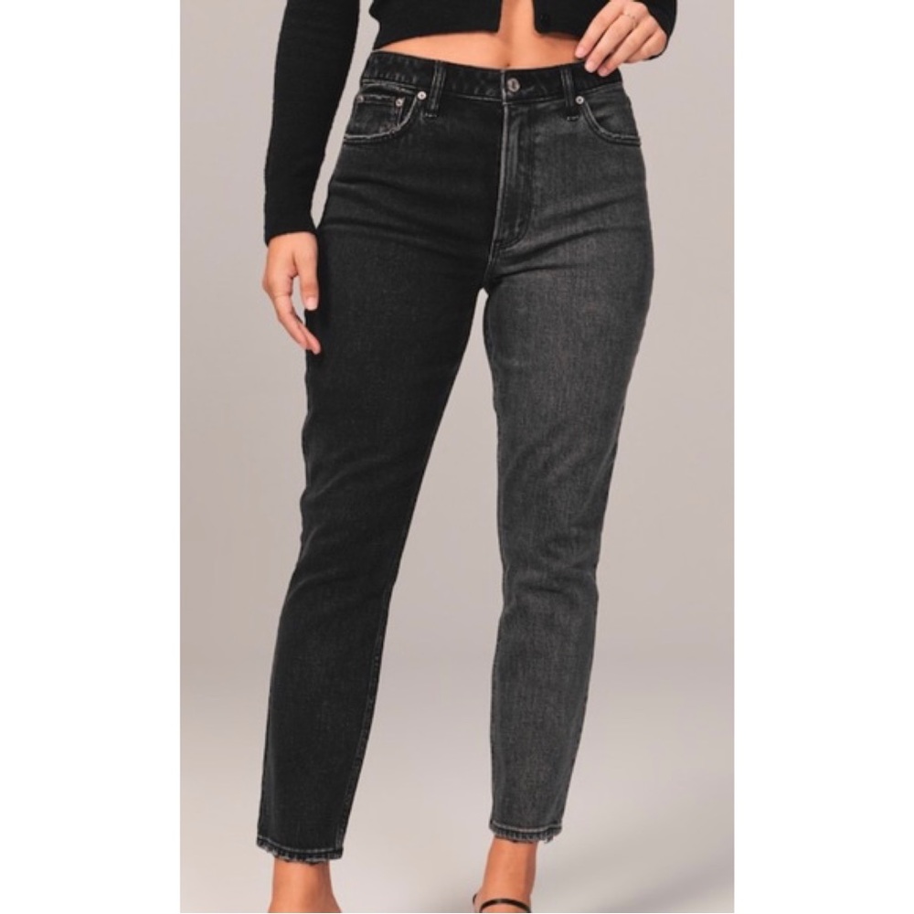 Abercrombie & Fitch (Curve Love) Two-Tone Jeans